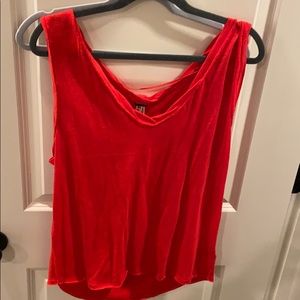 Red free people top